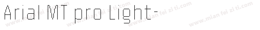 Arial MT pro Light字体转换